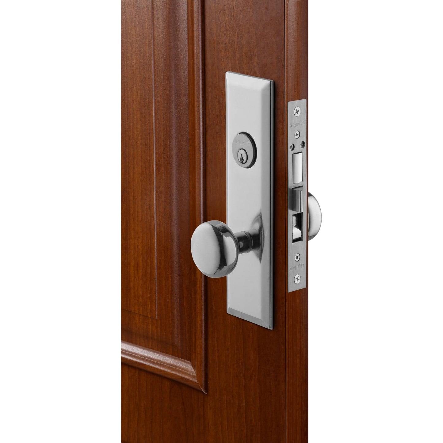 MORTISE ENTRY LOCSKET - RIGHT HAND - SATIN NICKEL